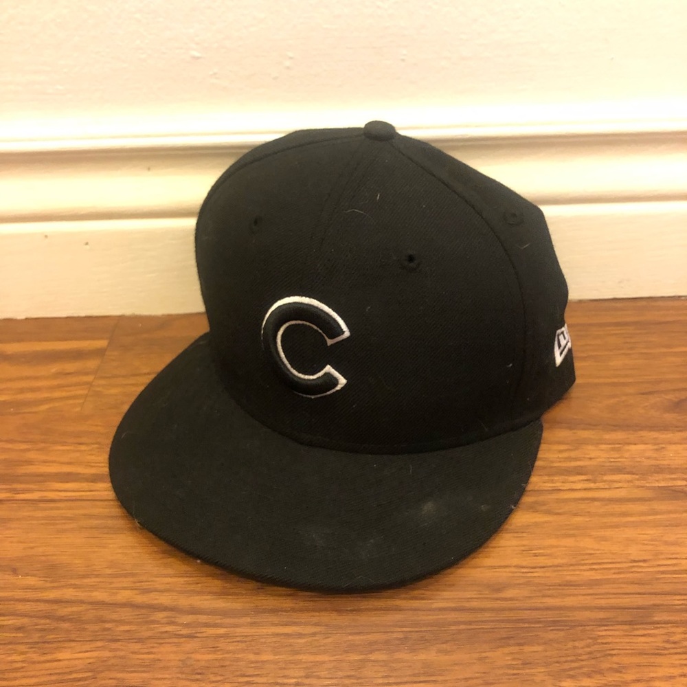 Mens Black Cubs Hat